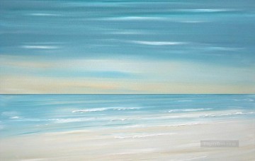 playa oceano onda resumen marina Pinturas al óleo